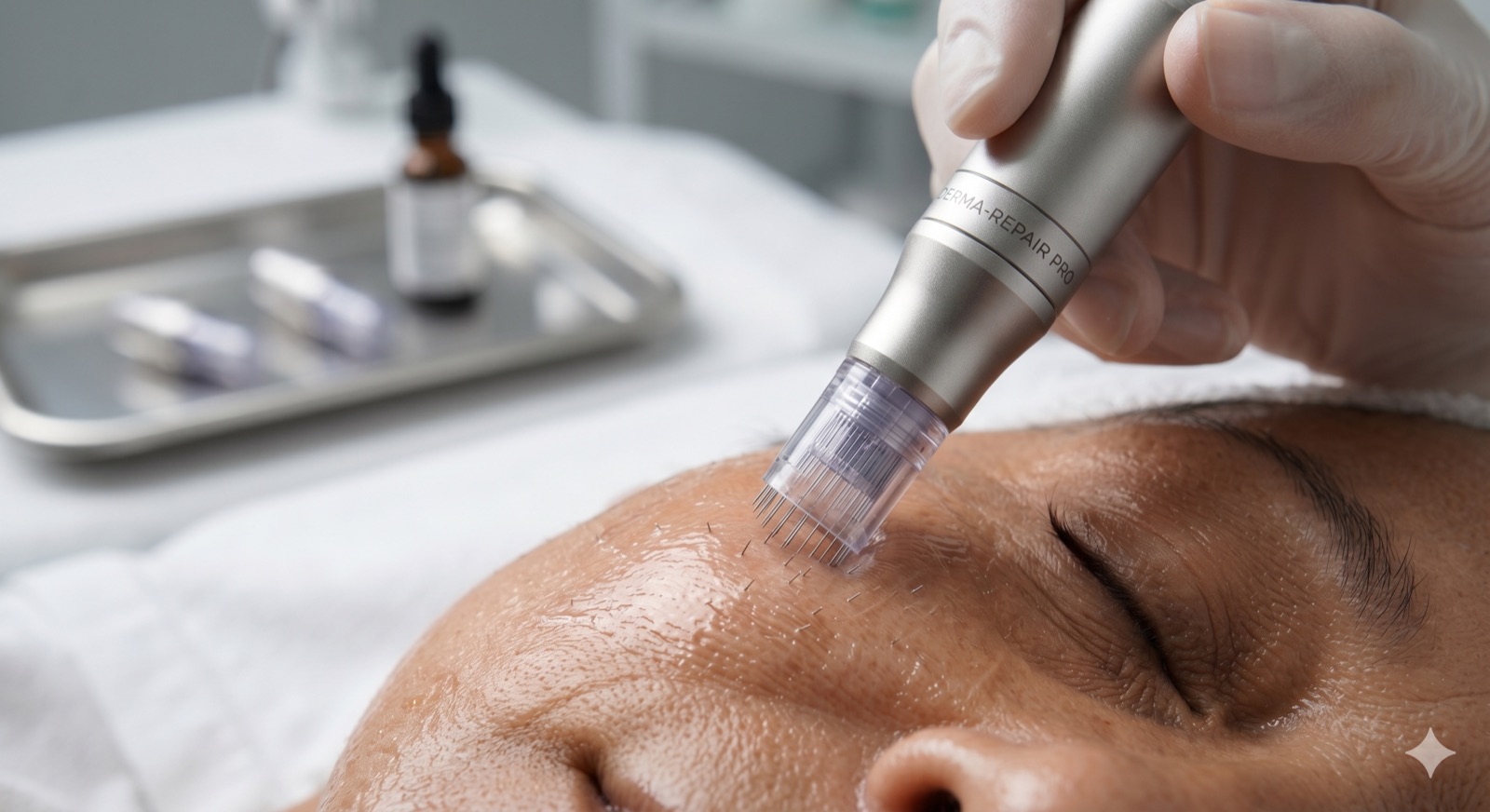 Microneedling treatment — procedure detail at Dermatonik