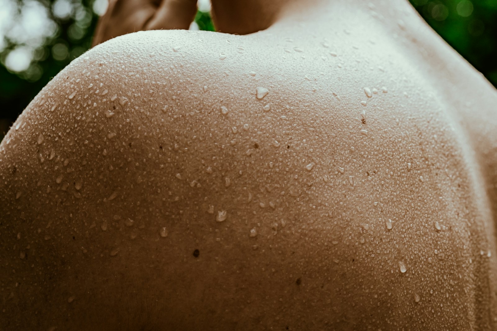 Close-up of a person's skin