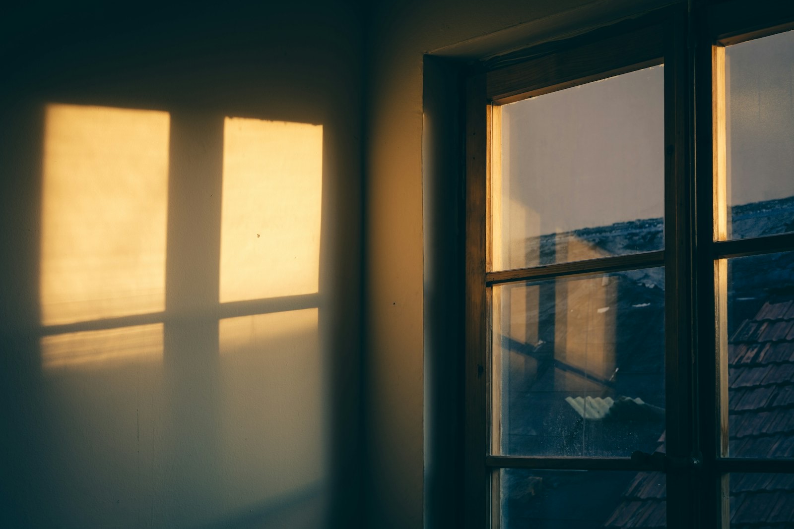 Sunlight coming through the windows of a house